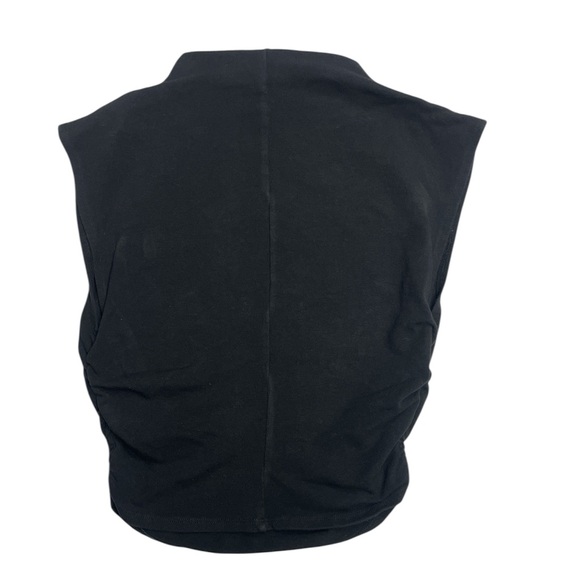 Reformation Black Sleeveless  Cotton Crop Top Size Small - Picture 3 of 8